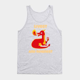 Livest and Reignest Magic Red Dragon Tank Top